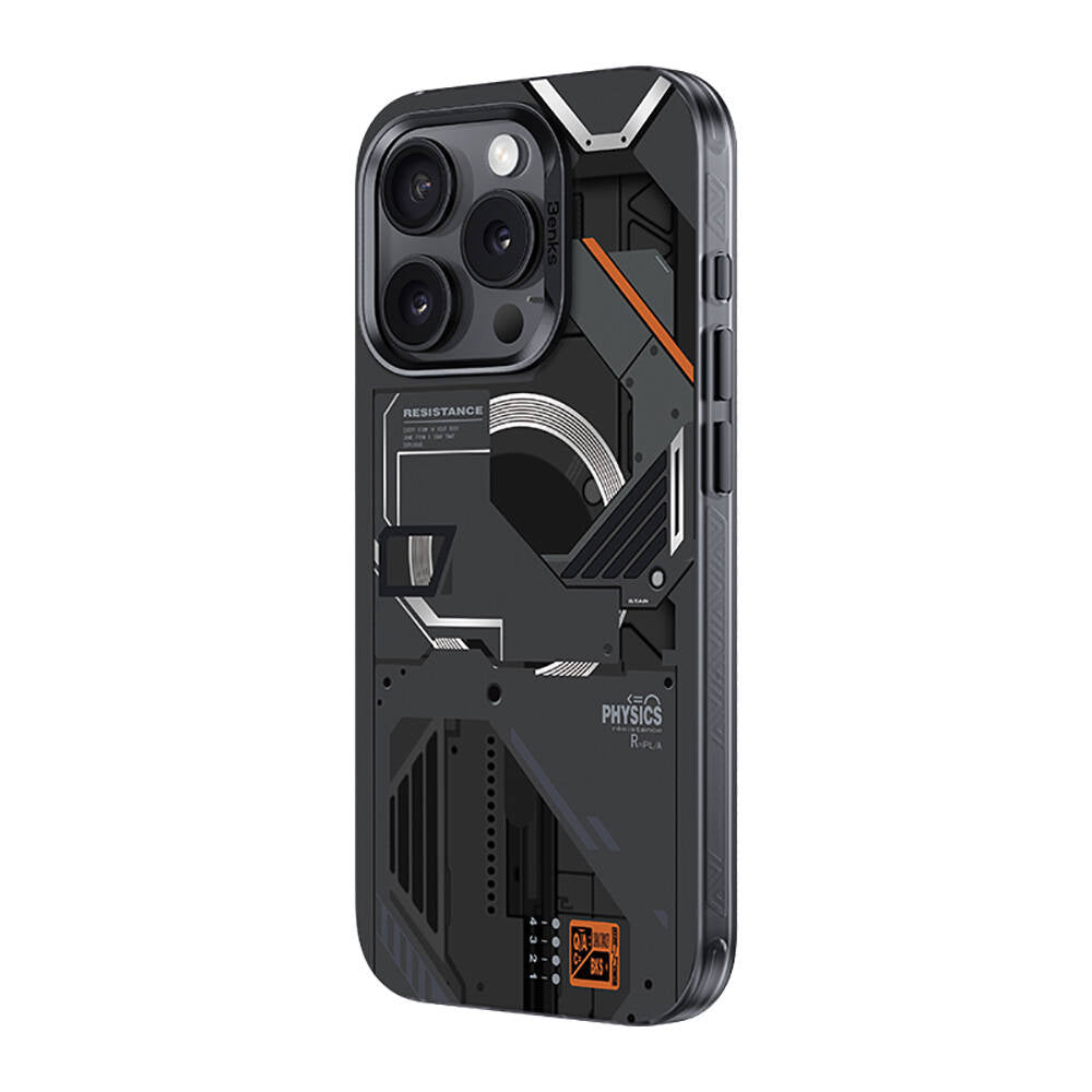 Benks Perspective Serisi iPhone 16 Pro M-safe Şarj Özellikli Mekanik Tasarımlı Kılıf Benks Perspective Serisi iPhone 16 Pro M-safe Şarj Özellikli Mekanik Tasarımlı Kılıf